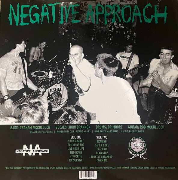 Image of Negative Approach - "Tied Down Demo 6/83" Lp