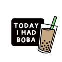 Today I Had Boba Enamel Pin