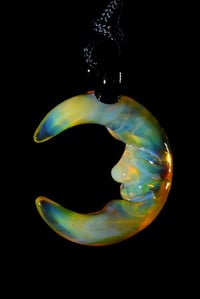 Image 1 of Ns yellow Cresent moon pendant 🌜