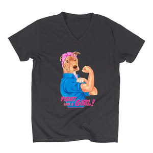 Image of Fight Like A Girl Unisex V-Neck