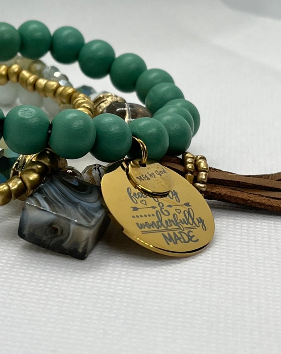 Image of FEARFULLY & WONDERFULLY MADE BEAD 