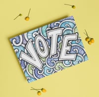 Image 3 of Postcard for Voters Paisley “VOTE"