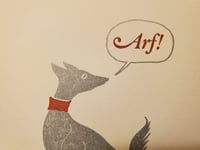 Image 3 of Arf! She Said greeting card - Metallic Edition 