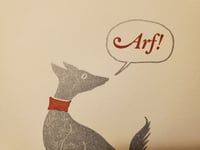 Image 3 of Arf! She Said / greeting card - Metallic Edition