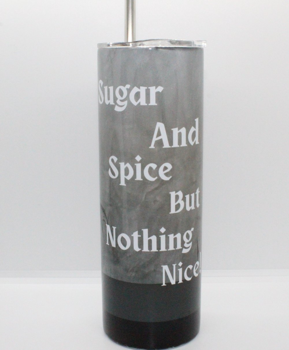 Image of Sugar And Spice But Noting Nice Creepy Cupcake Tumbler