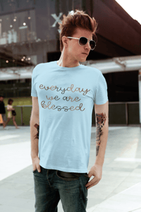 Image 2 of Blessed brown mens t-shirt