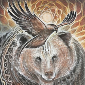 Image of BEAR A3 giclee archyval print