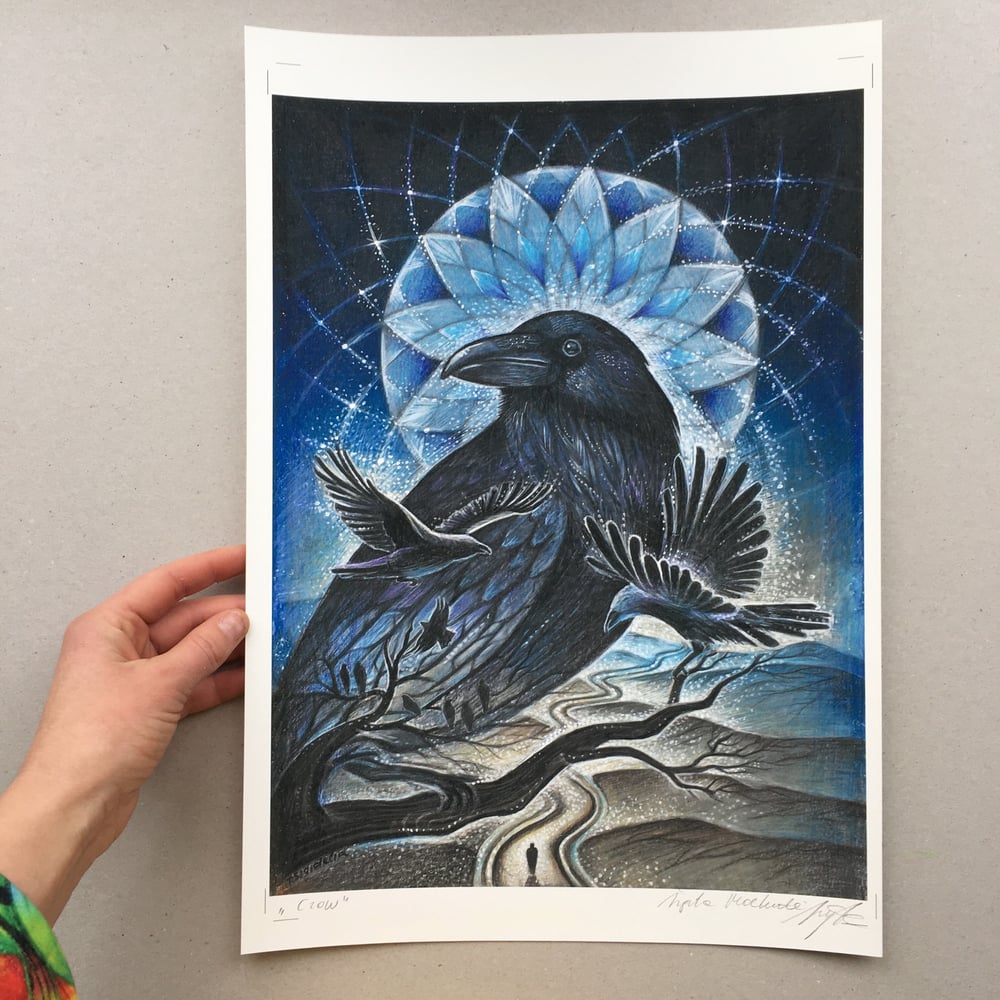 Image of CROW giclee archyval print