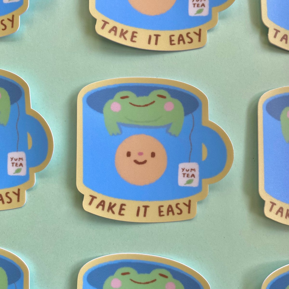 Take It Easy Vinyl Sticker Bubblebeans take-it-easy-vinyl-sticker-bubblebeans