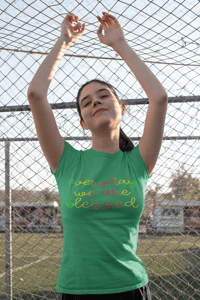 Image 4 of Blessed rainbow womens t-shirt