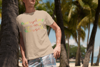 Image 2 of Blessed rainbow mens t-shirt