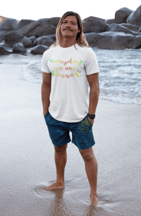 Image 3 of Blessed rainbow mens t-shirt