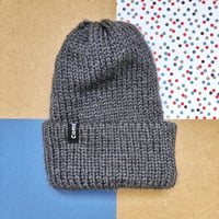 Bonnet en laine Gris Minerai