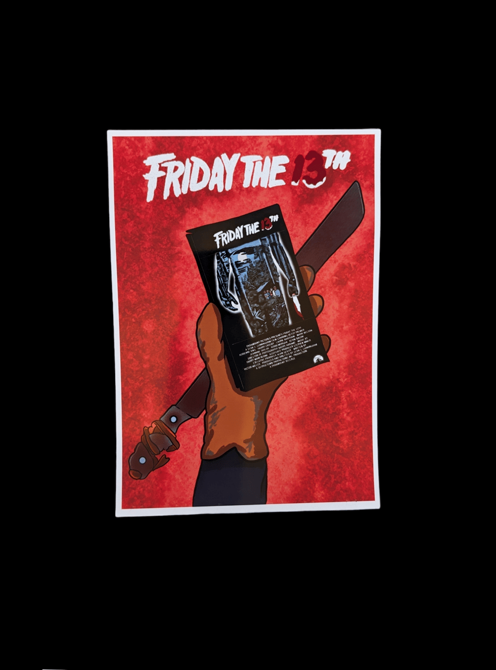 Friday the 13th VHS Grab Illustration
