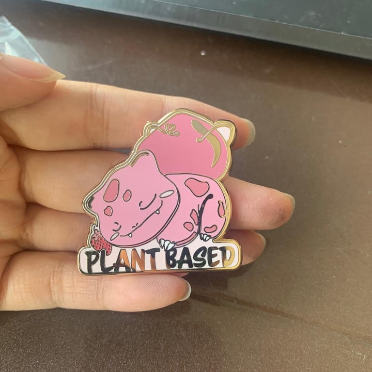 Pastel Plant Based Bulb Enamel Pin