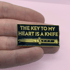 Key To My Heart Gold Enamel Pin Image 3