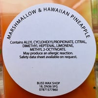 Image 2 of MARSHMALLOW & HAWAIIAN PINEAPPLEWax Melt Snap Bar Highly Scented