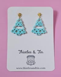 Image 4 of Mint Scandi Tree Dangles - SKU 407