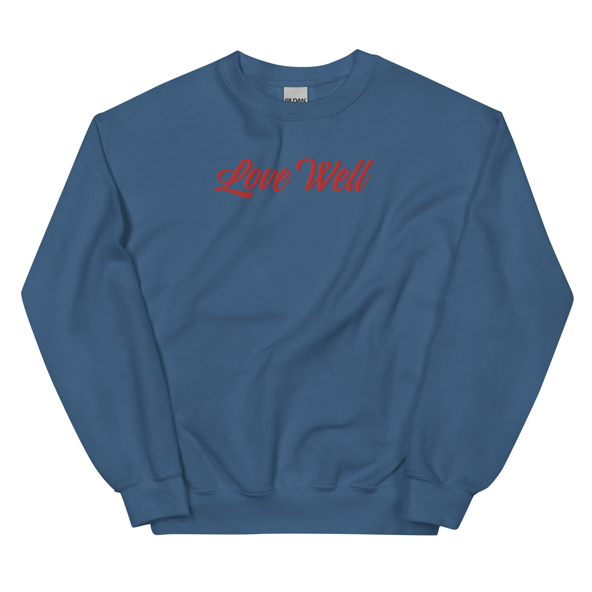 Love Well: Unisex Crew Neck Sweatshirt - Gildan 18000