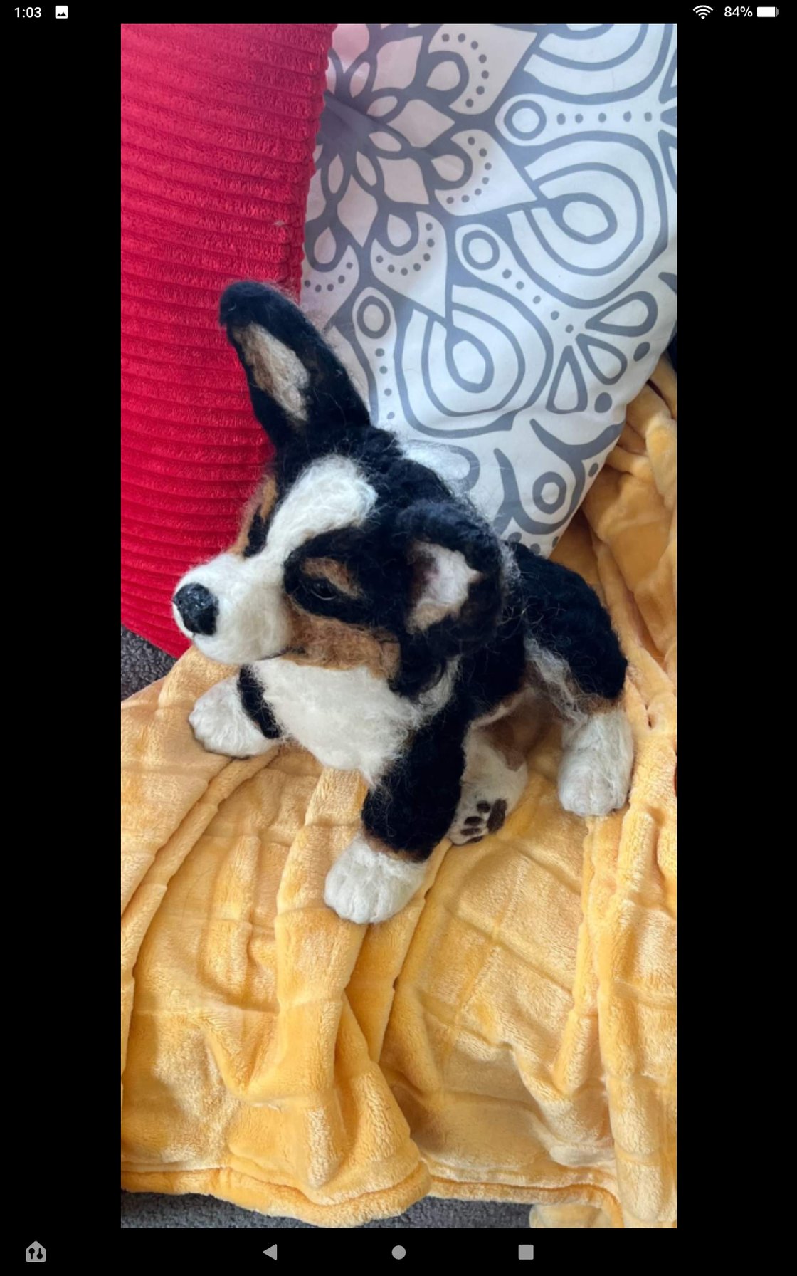 Image of  Custom Small  9" corgi pup