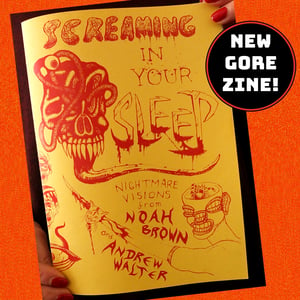 Image of Screaming In Your Sleep #1 horror/gore zine