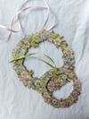 Spring Meadow Garland - SMALL Hanging Wooden Decoration 