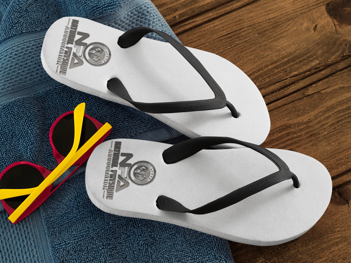 NPA Shower Flip Flops NPA and Compass Gym
