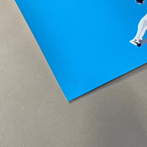 Image of "Fighting The Blank Paper" Blue Edition Screen Print
