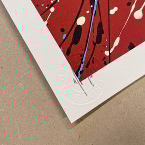Image of "Drip Remover" Burgundy Print Edition Artist Proof