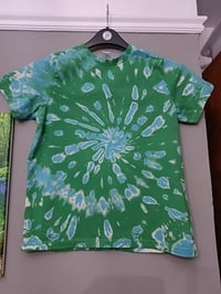 Image 1 of Children's reverse dyed green Tshirt age 3-12