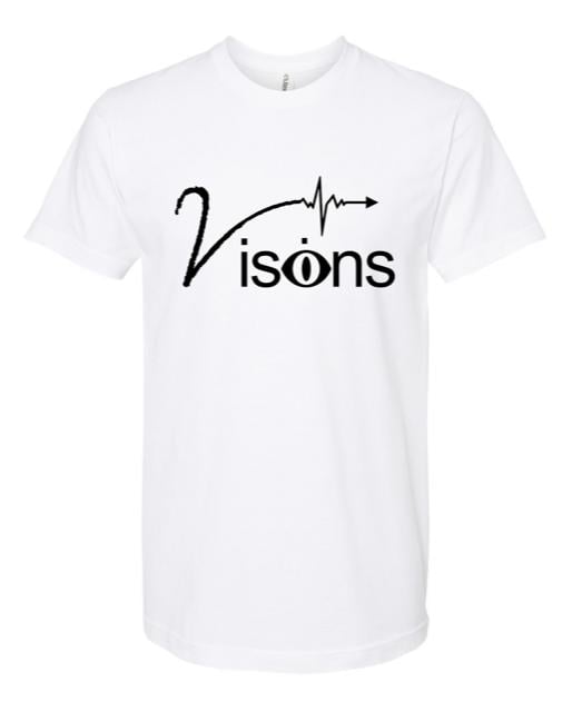 Image of White with black visions T 