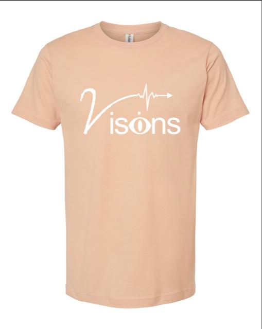 Image of Peach with white Visions T 