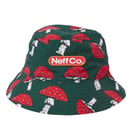 Image 2 of 🍄 Amanita "Microdose" Green NEFF Bucket Cap / Hat - One Size