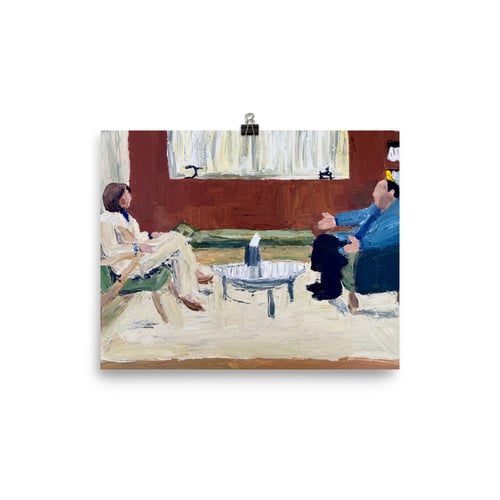 Image of Tony and Dr Melfi prints