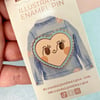 Happy Heart Enamel Lapel Pin