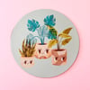 Plant Friends Heat Pressed Mousepad