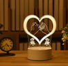 Romantic Love 3D Acrylic LED Night Lamp For Home Decor Kids Night Light Birthday Christmas Present