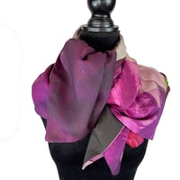 Image 3 of Merino-Silk Sweet Pea Button Shawl