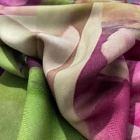 Image 4 of Merino-Silk Sweet Pea Button Shawl
