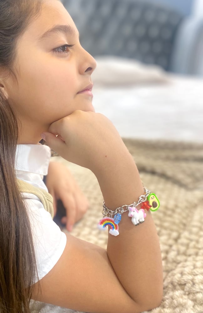 Image of Rainbow Charm Bracelet 