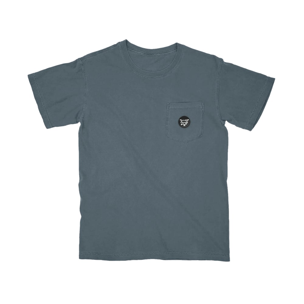 Image of VS Badge Utility Pocket Blue Spruce T-Shirt