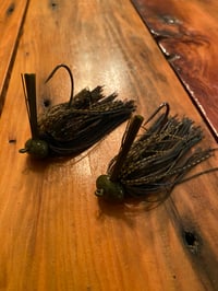 Image 1 of Green Pumpkin Football Jig