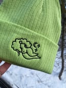 Image 3 of “Mirror in the Sky” Ribbed Knit Beanie | Atlantis
