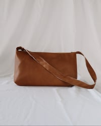 Image 1 of Tulip Bag - Brown vegan leather