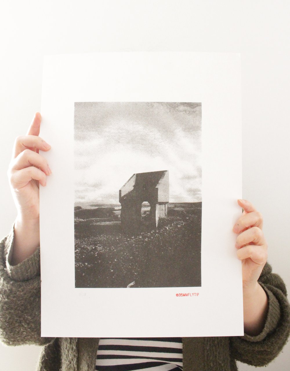 35mmflytip Mine Remnants 3 A3 Risograph Print