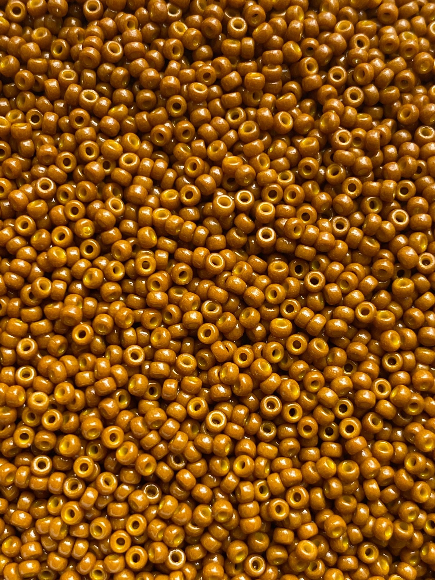 Duracoat opaque toast, Miyuki Seed beads 