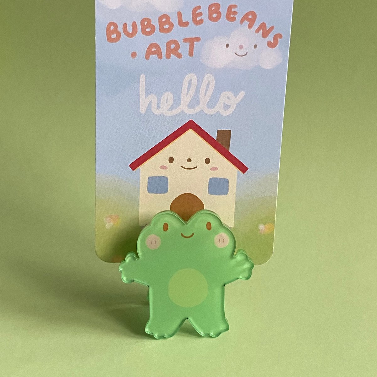 Froggy Acrylic Display Clip Bubblebeans froggy-acrylic-display-clip-bubblebeans