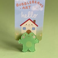 Image 1 of Froggy Acrylic Display Clip 