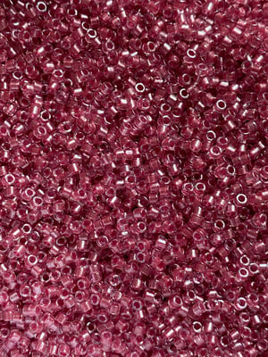 Sparkling peony pink lined crystal, Miyuki Delica