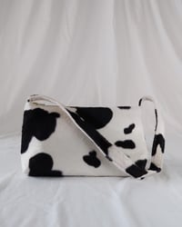 Image 1 of Tulip Bag - Black Cow Print 